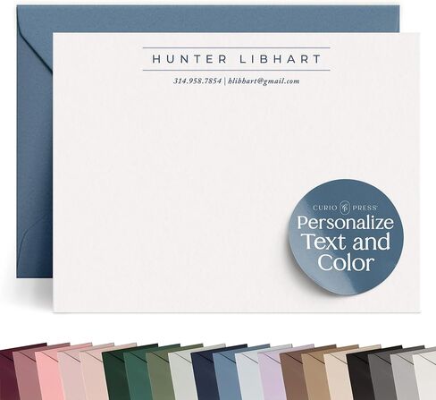 Personalized Stationery for Women & Men - A2 Army Flat Thank You Cards with Custom Notecards, Personalized Note Cards with Envelopes and Name, Custom Stationery - Military Officer Flat in Saudi Arabia
