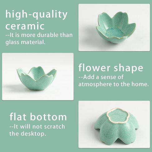 Flower Jewelry Tray Ceramic Ring Dish Jewelry Dish Small Trinket Tray Cute Ring Holder Key Bowl Decorative Plate Gifts For Mom/Sister/Friend, Birthday/Mother's Day/Christmas Gift (dark green) in Saudi Arabia