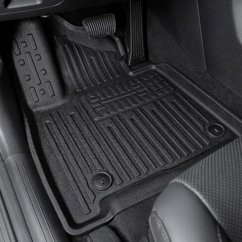 Floor Mats for 2024 2025 2026 Hyundai Santa Fe 6-Seat/7-Seat (Fit Hybrid and Fuel), All Weather TPE Floor Mat and 2-in-1 Cargo Mat with Backrest Mat for Santa Fe Accessories in Kuwait