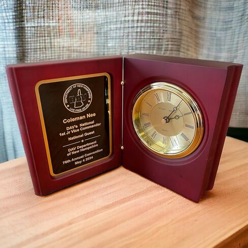 Hit Trophy Book Clock with Free Engraving (Customize Now) in Saudi Arabia