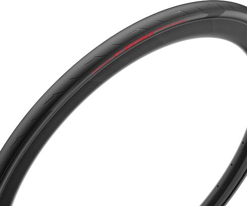 إطار دراجة Pirelli P Zero Race Performance - إصدار ملون، فاصلة من نوع أنبوب الطريق/السباق، خفيف الوزن من جميع النواحي، حماية فائقة من الثقب، (1) إطار، ملصق أحمر، 700 × 26 in Kuwait