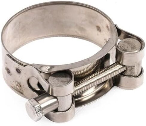 Exhaust Clamp Stainless Steel Exhaust Band Clamp Replacement for Motorcycle Water Hose Car Automotive Replacement Exhaust Clamps (48-51mm) in Kuwait
