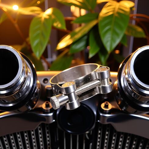 Exhaust Clamp Stainless Steel Exhaust Band Clamp Replacement for Motorcycle Water Hose Car Automotive Replacement Exhaust Clamps (48-51mm) in Kuwait