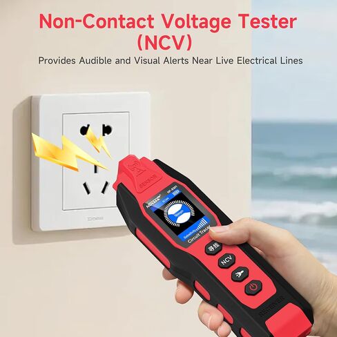 جهاز تتبع الدائرة NOYAFA NF-8301 - مكتشف قاطع الدائرة تحت الأرض ومقياس رقمي متعدد، تعديل حساسية 8 مستويات، تتبع الأسلاك القابلة لإعادة الشحن للصمامات والري وأسلاك الحائط in Kuwait