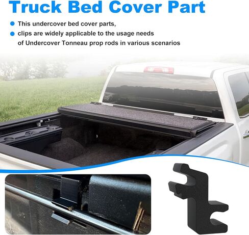 8 PCS Clips Compatible with Undercover Tonneau Prop Rod (Black) in Kuwait