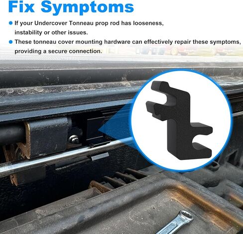 8 PCS Clips Compatible with Undercover Tonneau Prop Rod (Black) in Kuwait