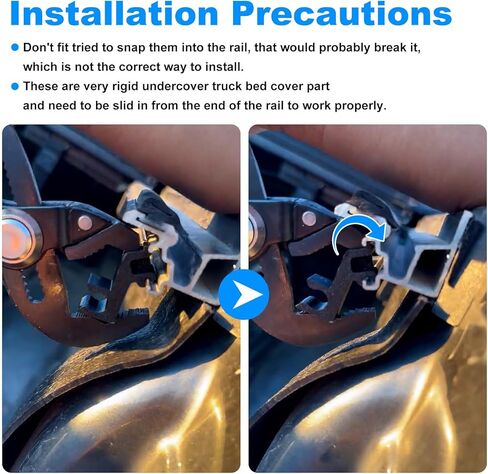 8 PCS Clips Compatible with Undercover Tonneau Prop Rod (Black) in Kuwait