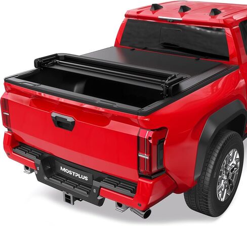 MOSTPLUS 6FT Quad Fold Soft Truck Bed Tonneau Cover On Top Compatible for 2016-2025 2026 Toyota Tacoma 4 Folding Bed Cover 72Inch in Saudi Arabia
