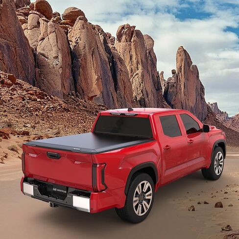 MOSTPLUS 6FT Quad Fold Soft Truck Bed Tonneau Cover On Top Compatible for 2016-2025 2026 Toyota Tacoma 4 Folding Bed Cover 72Inch in Saudi Arabia