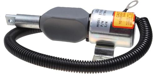 12V Fuel Stop Solenoid Valve 1700-4061 17004061 1753ES Fits Takeuchi TL140 in Saudi Arabia