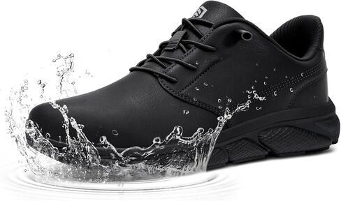 LARNMERN Steel Toe Work Shoes Men Waterproof Safety Sneakers Slip On Leather Oxford Lightweight in Kuwait