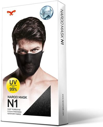 Naroo N1-2-in-1 Reversible Ultra Thin Moisture-Wicking Sun Protection Summer Neck Gaiter Face Cover with Breathable holes in Saudi Arabia