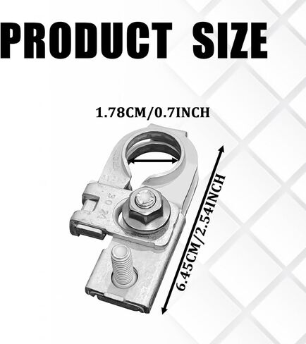Battery Terminal Connector for Hyundai Positive Battery Terminal Top Post Clamp with Cap&Nuts Compatible with Hyundai Kia Accent Rio Soul Sedona Forte Elantra Replace #91980-3X010 919803X010 in Saudi Arabia
