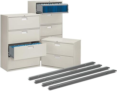 HON Single Front-to-Back Hanging File Rails, 4 per Carton (H919491) in Saudi Arabia