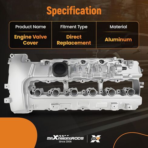maXpeedingrods N54 Aluminum Engine Valve Cover 11127565284 for BMW 135i 335i 335is 335xi 335i xDrive 535i 535xi 535i xDrive 740i 740Li X6 Z4 L6 3.0L 11127565286 in Saudi Arabia