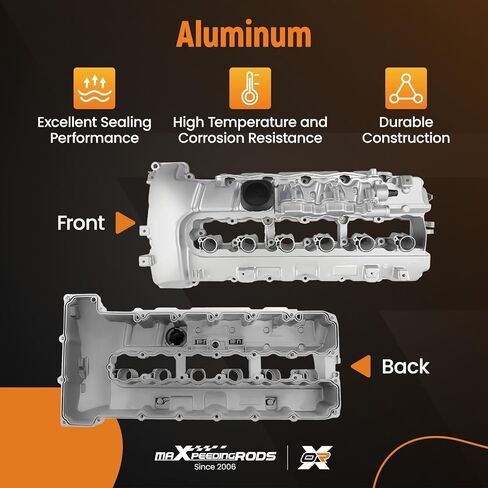 maXpeedingrods N54 Aluminum Engine Valve Cover 11127565284 for BMW 135i 335i 335is 335xi 335i xDrive 535i 535xi 535i xDrive 740i 740Li X6 Z4 L6 3.0L 11127565286 in Saudi Arabia