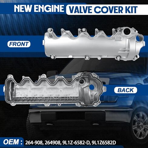 غطاء صمام المحرك BILLOWY جانب الركاب 264-908 متوافق مع Ford F-150 Mustang Lincoln Navigator V8 4.6L 5.4L #9L1Z6582D. in Kuwait