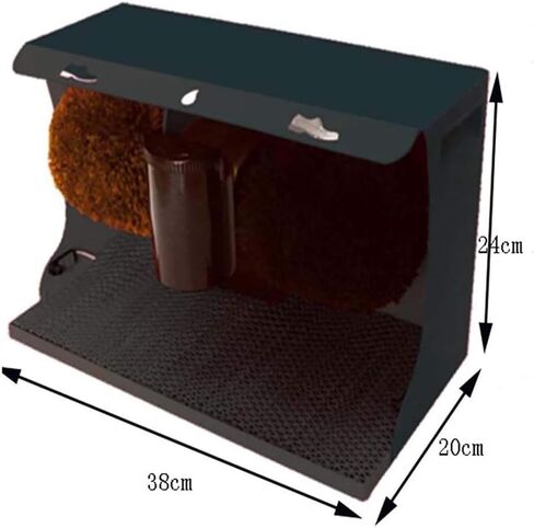 Electric Shoe Polishers, Shoe Shine Kit, Automatic Induction/Double Combination Brush/Overheating Power-Off Protection/Smooth Operation, for Family Office Commercial Hotel Bank in Saudi Arabia
