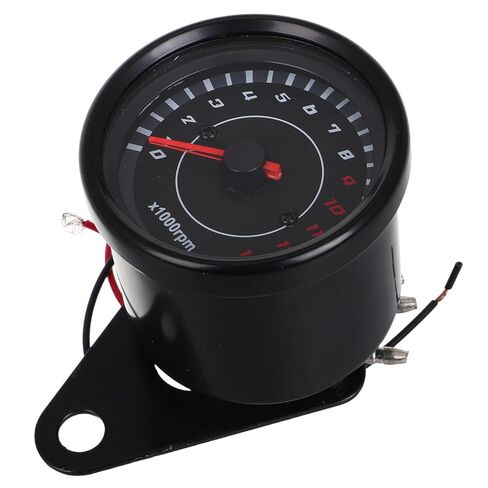 Universal Motorcycle Tachometer with LED Backlight, 13000 Per Minute High-Speed Single-Cylinder Gauge, Red and Blue LED Night Light for Modified Motorbikes in Saudi Arabia