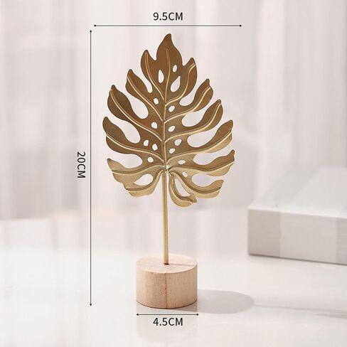Hand Carved Floral Photo Frame Leaf Sculpture Metal Leaf Statue Picture Holder Tabletop Wall Mounted Antique Figurine Crafts Nordic Creative Ornament in Saudi Arabia