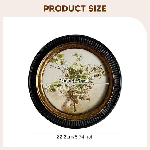 Resin Joseph Sculpture and European Antique Photo Frame Decorative Embossed Wall Hanging for Tabletop Shelf Bedroom Retro Home Decor Display in Saudi Arabia