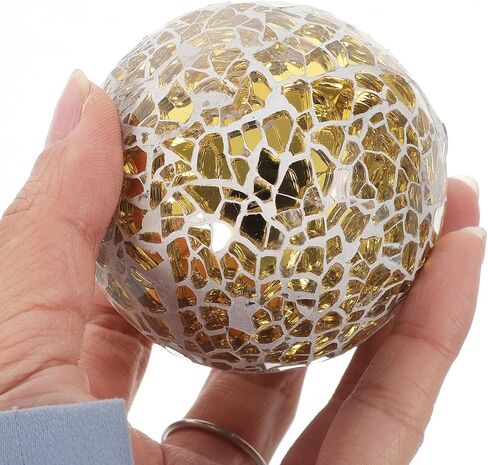 4pcs Mosaic Ball Home Sphere Ball Home Mosaic Sphere Decorative Glass Ornament Crafts Ornament Crafts Table Tabletop Decor in Saudi Arabia