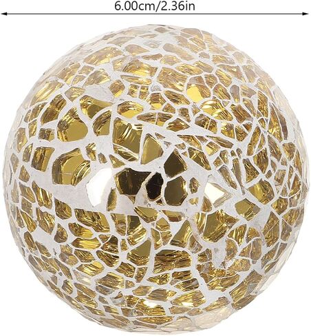 4pcs Mosaic Ball Home Sphere Ball Home Mosaic Sphere Decorative Glass Ornament Crafts Ornament Crafts Table Tabletop Decor in Saudi Arabia