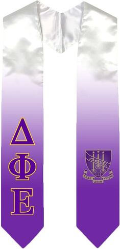 سرق Grekgear Delta Phi Epsilon DPHIE شعار التخرج اليوناني البسيط الفاخر للغاية in Saudi Arabia