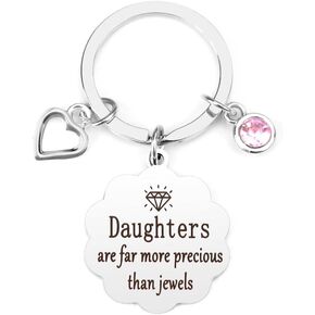 Keychain for Daughter,Daughter Gifts,Daughter Birthday Gift,Daughter Gifts from Dad,Christmas Daughter Gifts