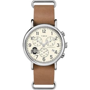 Men's Collegiate Weekender Chrono 40mm Quartz Leather Strap