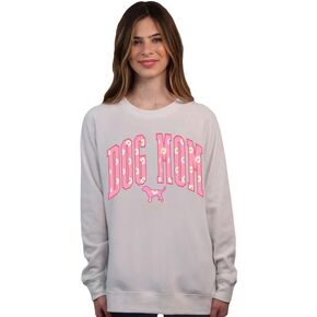 Simply Southern | Dog Mom | Preppy and Stylish Women’s Long Sleeve Snow Crewneck Sweater