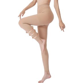 Terramed Advanced Graduated Compression Leggings Women | 20-30 mmHg Footless Microfiber Leggings Tights