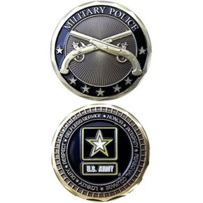 Eagle Crest US Armed Forces Army Star Logo Military Police Crossed Guns