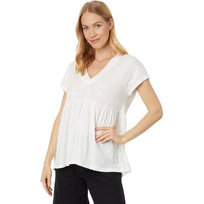 V-Neck Short Sleeve Tier Top