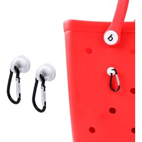 2Pcs Key Holder for Bogg Bag,Silica Accessories for Bogg Bags,Keychain Hanger for Bogg Bag Insert Charm Carabiner Keychain Compatible with Bogg Bag-Perfect Accessory