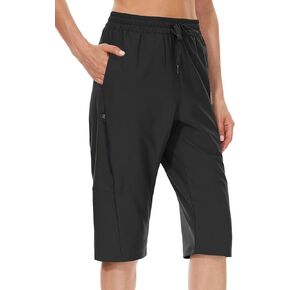 JENEARY Women's Long Shorts 15" Bermuda Shorts Below The Knee Quick Dry Outdoor Long Golf Hiking Shorts with Pockets