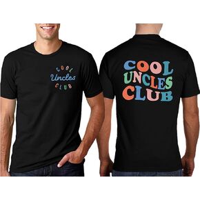 MOUSYA Cool Uncles Club Shirt for Men Cool Uncle T-Shirt Funny Uncle Gifts Fathers Day T-Shirt