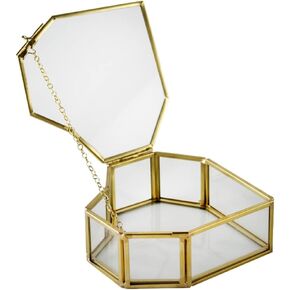 LIFKOME 1pc Box Heart Jewelry Box Jewel Case Earrings Case Storage Holder Jewelry Display Case