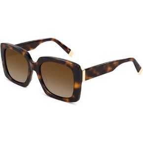 Mose Romano Trendy Oversized Sunglasses for Women Acetate Polarized Women's Sunglasses Retro Shades UV400 - Mallorca