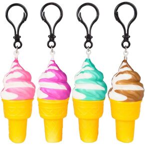 مشابك أو سلاسل مفاتيح لحقيبة الظهر الحسية الإسفنجية مقاس 4 انش، 4 قطع (اسكواش ايس كريم، 4 قطع) in Kuwait