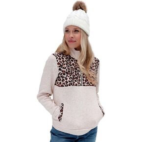 Cruel Denim Women's Cream Half Zip Sweater Pullover