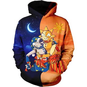 OUCQD 3D Printed Sweatshirt, Cartoon Hoodie, Game Trend Hoodies, Suitable For Cosplay Party in Kuwait