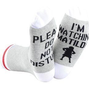 TSOTMO 2 Pairs Musical Inspired Please Do Not Disturb I’m Watching Ma Socks Musical Lover Socks