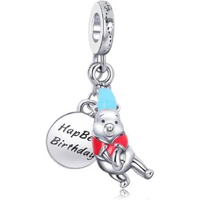 اي زي توكسيدو حلية متدلية لعيد الميلاد بتصميم ويني ذا بوه من الفضة الاسترلينية عيار 925 للاساور in Kuwait