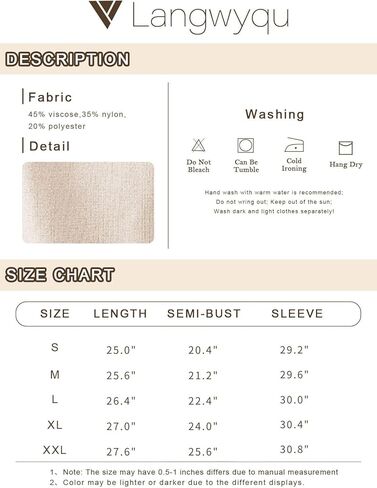 بلوفر نسائي من Langwyqu مصنوع من الكروشيه بياقة دائرية وأكمام طويلة وفانوس، بلوفر أنيق وفضفاض in Kuwait