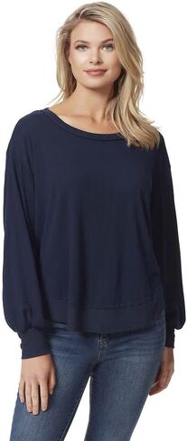 Jessica Simpson Womens Ribbed Crew Neck Pullover Top in Saudi Arabia