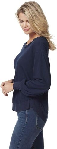 Jessica Simpson Womens Ribbed Crew Neck Pullover Top in Saudi Arabia