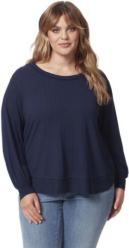 Jessica Simpson Womens Ribbed Crew Neck Pullover Top in Saudi Arabia