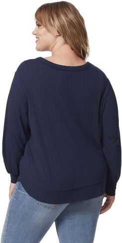 Jessica Simpson Womens Ribbed Crew Neck Pullover Top in Saudi Arabia
