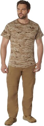 Rothco 22677 100% Cotton Camo T-Shirt Color : Desert Digital Camo,Size : S in Saudi Arabia